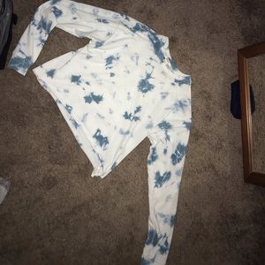 Cropped tie dye shirt